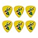 Gumby Playing Guitar Rock and Roll Novelty Guitar Picks Medium Gauge - Set of 6