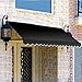 Awntech 4-Feet Dallas Retro Window/Entry Awning, 44 by 36-Inch, Black