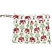 Damero 2pcs Travel Wet and Dry Bag, Reusable Wet Bags Organizer with Two Zippered Pocket for Cloth Diaper, Pumping Parts, Swimsuit and Gym, Elephants