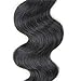 Eayon Hair® Virgin Remy Hair Extensions 100% Human Brazilian Weave Hair Unprocessed Body Wave Natural Aaaaa Grade 10 Inch ~30 Inch, 100g/pcs #1b Natural Color