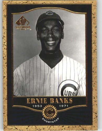 2001 Sp Legendary Cuts #25 Ernie Banks - Chicago Cubs (Baseball Cards)