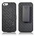 iPhone SE Case, Apple iPhone SE Hard Case Super Slim Belt Clip Holster Case Combo with Kickstand and Swivel Belt Clip for iPhone SE Black