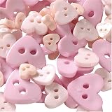 Eigenschaften KnorrPrandell / Gütermann / KnorrPrandell 2217327 - Knöpfe Herzenmix rosa, 7g/Dose