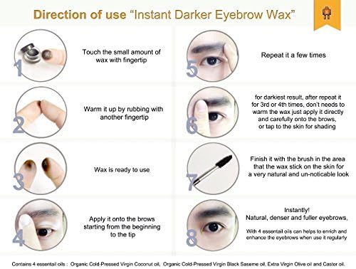 The Boyztoy - Instant Darker Eyebrow Wax 2.8g Eyebrow Gel Kit Growth