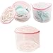 DDLBiz Fashion New Underwear Bra Sock Laundry Washing Mesh Zip Bag Aid Net(Rose)