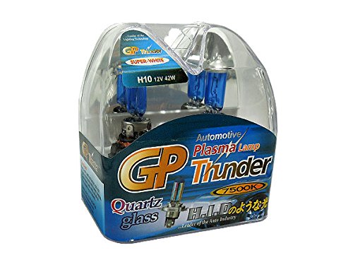GP Thunder H10 9145 7500K Super White Xenon Headlamp Light Bulbs - Fog lights - High Beam SGP75K-H10 (2 Bulbs)
