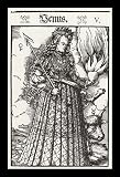 Master 4 + ("The seven planets," Venus) Black Wood-Mounted Art Poster Print - 13" X 19"