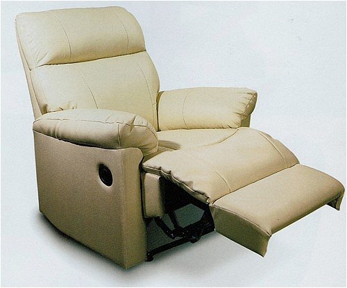 Bone Multi Position Leather Recliner By Coaster Furniture