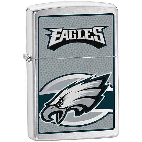 Philadelphia Eagles Brushed Lighter Zippo