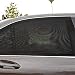 2Pcs Universal Car Side Window Sun Shade Breathable Mesh Sun Shield UV Rays Protection Auto Vehicle Trucks SUV Rear Window Curtain Folding Sun Visor Net
