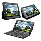 Poetic FlexBook 2 in 1 Leather Keyboard Portfolio Stand Case Cover for ASUS Transformer Pad Infinity TF700 / TF700T