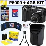 Nikon Coolpix P6000 13.5MP Digital Camera + 4GB Accessory Kit
