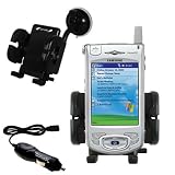 Samsung SPH-i700 Flexible Auto Windshield Holder with Car Charger - Uses Gomadic TipExchange
