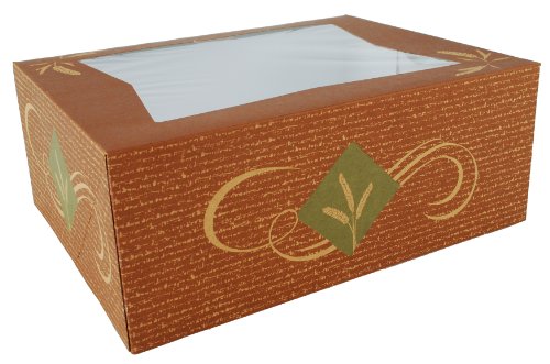 Southern Champion Tray 24226 Clay Coated Kraft Paperboard Hearthstone Window Bakery Box, 10-1/4