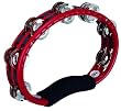 Meinl Tambourine, ABS Steel Jingles, Handheld Red