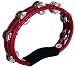 Meinl Tambourine, ABS Steel Jingles, Handheld Red