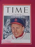 Eddie Stanky St. Louis Cardinals April 28 1952 Time Magazine Fabulous Beautiful Condition Professionally Matted Cover 11 X 14 Inch Size Delivered Ready For Framing