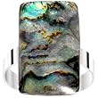 Rectangle Abalone Shell Adjustable Ring