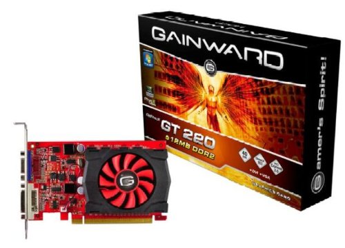 Gainward GF GT 220 Grafikkarte (PCI-e, 512MB GDDR2 Speicher, VGA, DVI, 1 GPU) Preisvergleich