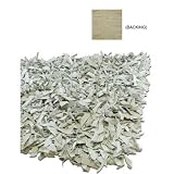 Leather Shag Rug Soft Allover Suede 2x6 (Natural)