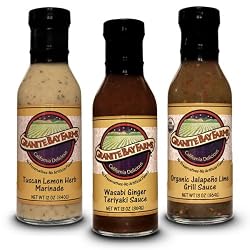 Granite Bay Farms Marinades and Sauces (select any 3 Bottle) Samplter, 3-Count, 13-Ounce Bottles