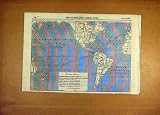 1853 MAP PLAN PACIFIC OCEAN AMERICA SEAS AMERICAN PRINT