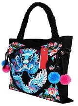 Women's Flower embroidery handbag