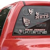 NBA New Jersey Nets 11'' x 17'' Window Clings Sheet