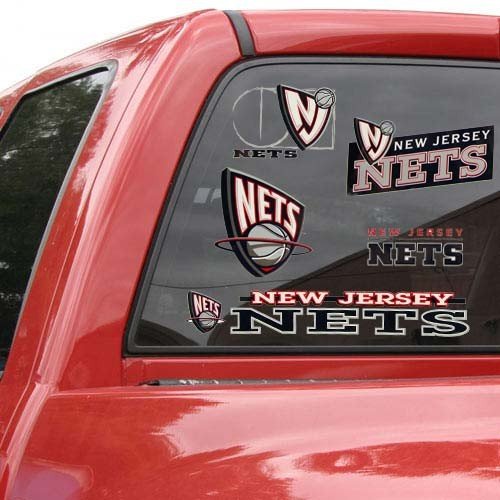 New Jersey Nets 11'' x 17'' Window Clings Sheet