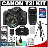 Canon EOS Rebel T2i Digital SLR Camera & 18-55mm IS Lens + EF 75-300mm III  ....
