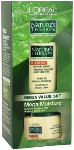 L'oreal Natures Therapy Mega Set- Mega Moisture Shampoo and Creme
