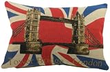 Evans Lichfield Union Jack Tower Bridge Cushion, 18 x 13 inch