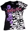 Motley Crue Skulls & 89 Number Black Juniors' T-shirt