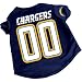 Officially Licensed by the NFL - San Diego Chargers Dog Football Jersey - X-Large (XL)
