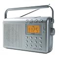 Coby Digital AM/FM/NOAA Radio with Dual Alarm - Silver (CX789)