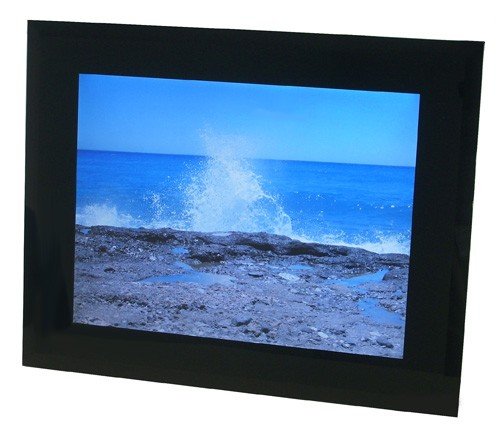 AMSTYLE 38cm 15 Zoll digitaler LCD Fotorahmen Video/MP3 Bilderrahmen 1GB Speicher