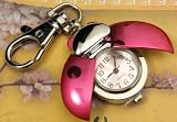 Pink Ladybug Watch with Keychain Clip – Pocket Watch Clock