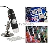 Wiysond　USB Based 500倍ズーム デジタルマイクロスコープ 顕微鏡 これがあればいろいろ拡大して見ることができます【皮膚 頭皮診断 生物観察 宝石鑑定 繊維検査 偽造判断 実験】