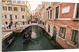 Rio di San Luca and Ponte de la Cortesia - 40 Inch Canvas Print (101cm) by Robert Harding