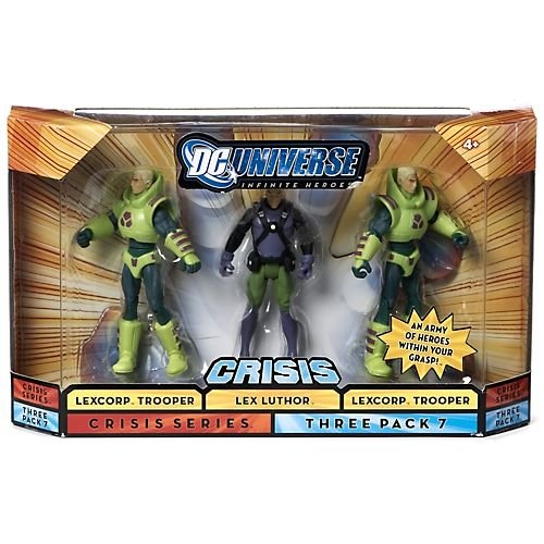  DC Universe Infinite Heroes Crisis 3 3/4" Lex Luthor, Luthor Trooper and Luthor Trooper Action Figure 3-Pack Dark Hair Variant