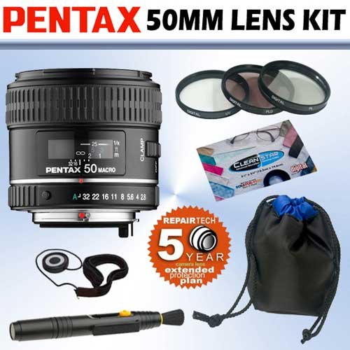 Pentax (21530) SMCP-D FA 50MM F/2.8 Lens Accessory Kit w/ 5 Year Extended Warranty