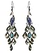 niceEshop(TM) 1 Pair Retro Bronze Colour Ancient Ways Peacock Earrings +Cable Tie