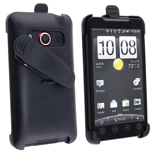 eForCity Swivel Holster Compatible with HTC EVO 4G
