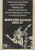 Grand Funk Railroad Tour 1969 Concert Ad Poster