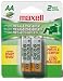 Maxell MH6 2BP AA 2100 mAh Rechargeable Batteries  - 2 Pack