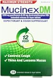 Mucinex DM Maximum Strength 12-Hour Expectorant and Cough Supressant Tablets, 28 Count