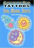 Glow-in-the-Dark Tattoos Sun, Moon, Stars