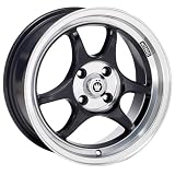 16x7 Konig Csharp (Gloss Black w  Machined Lip) Wheels Rims 5x114.3 (C267514385) by Konig