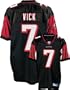 Michael Vick Black Reebok NFL Authentic Atlanta Falcons Jersey