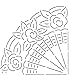 Quilting Creations Fan Design Quilt Stencil